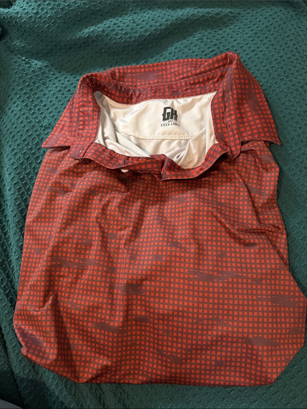 GH Red Patterned Golf Polo